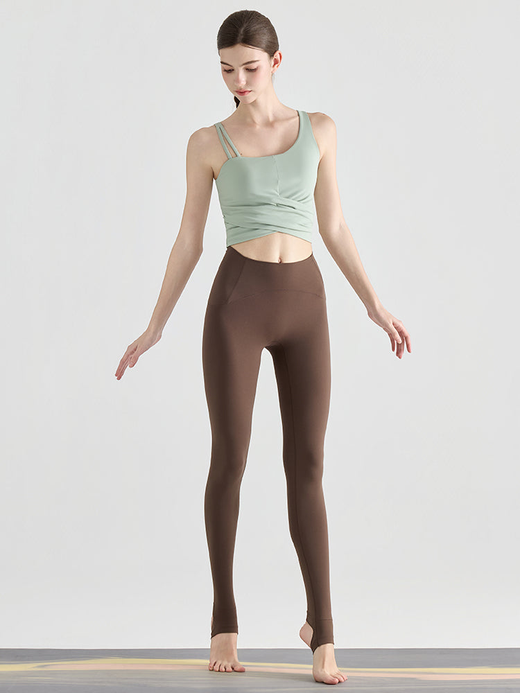 N66LYCRA®素材 Yゾーンフリー ローライズ 美脚 美尻トレンカレギンス